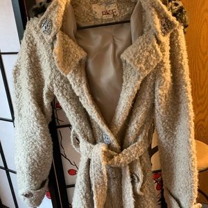 Leopard hooded pretty coat